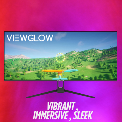 ViewGlow 34 Inch Gaming Monitor | Flat Immersive WQHD Display | 100Hz Refresh Rate