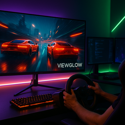 Dynamic racing setup with RGB lighting