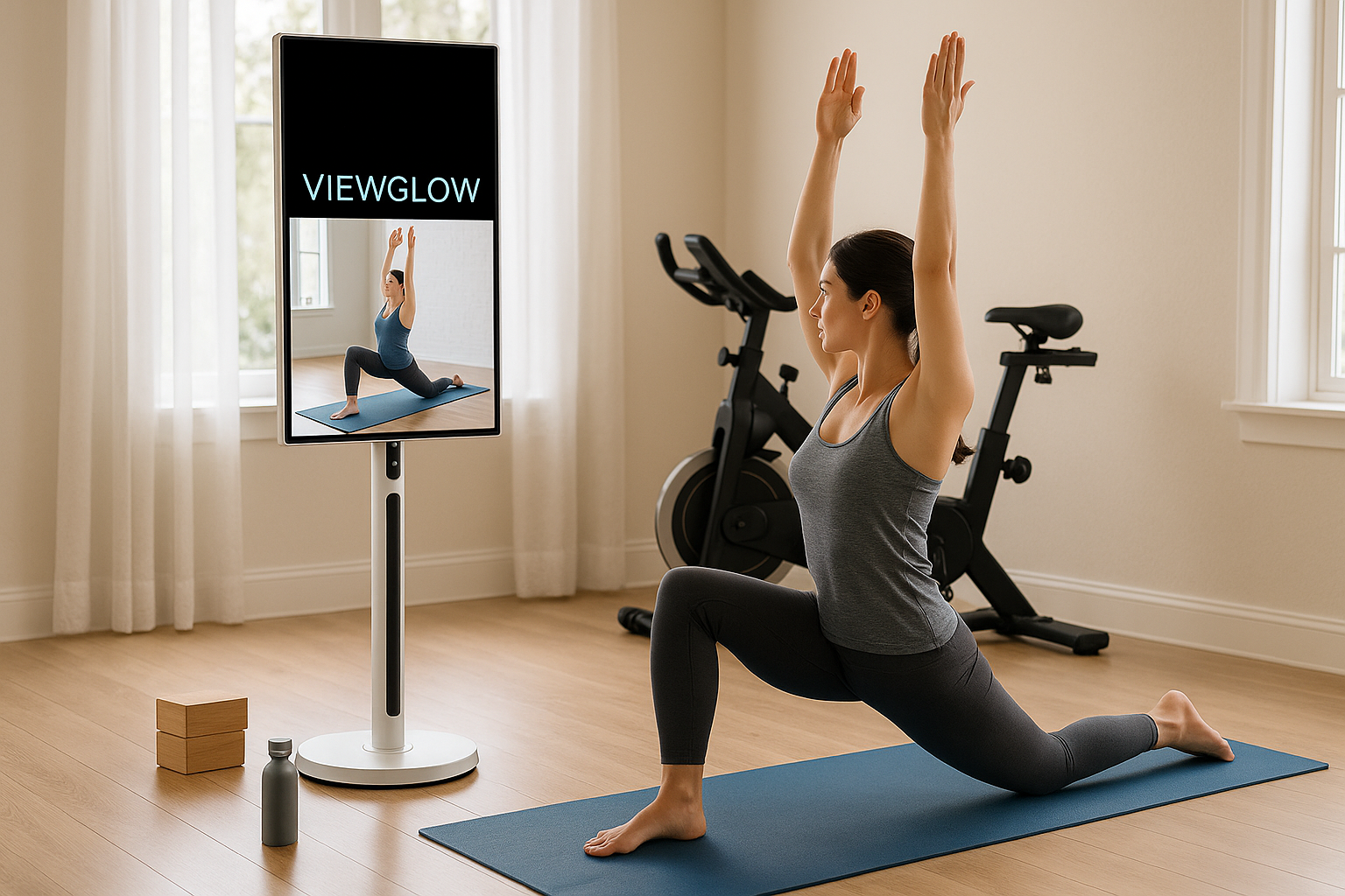 Home exercise/yoga session