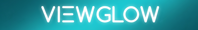 ViewGlow White Logo on Teal